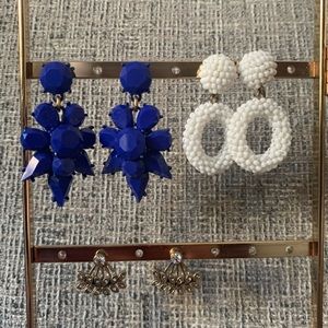 3 pairs of JCrew earings